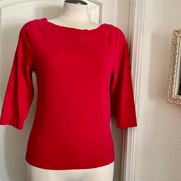 High Sierra~2~Casual Tops / Red & Chartreuse - Picture 2 of 14